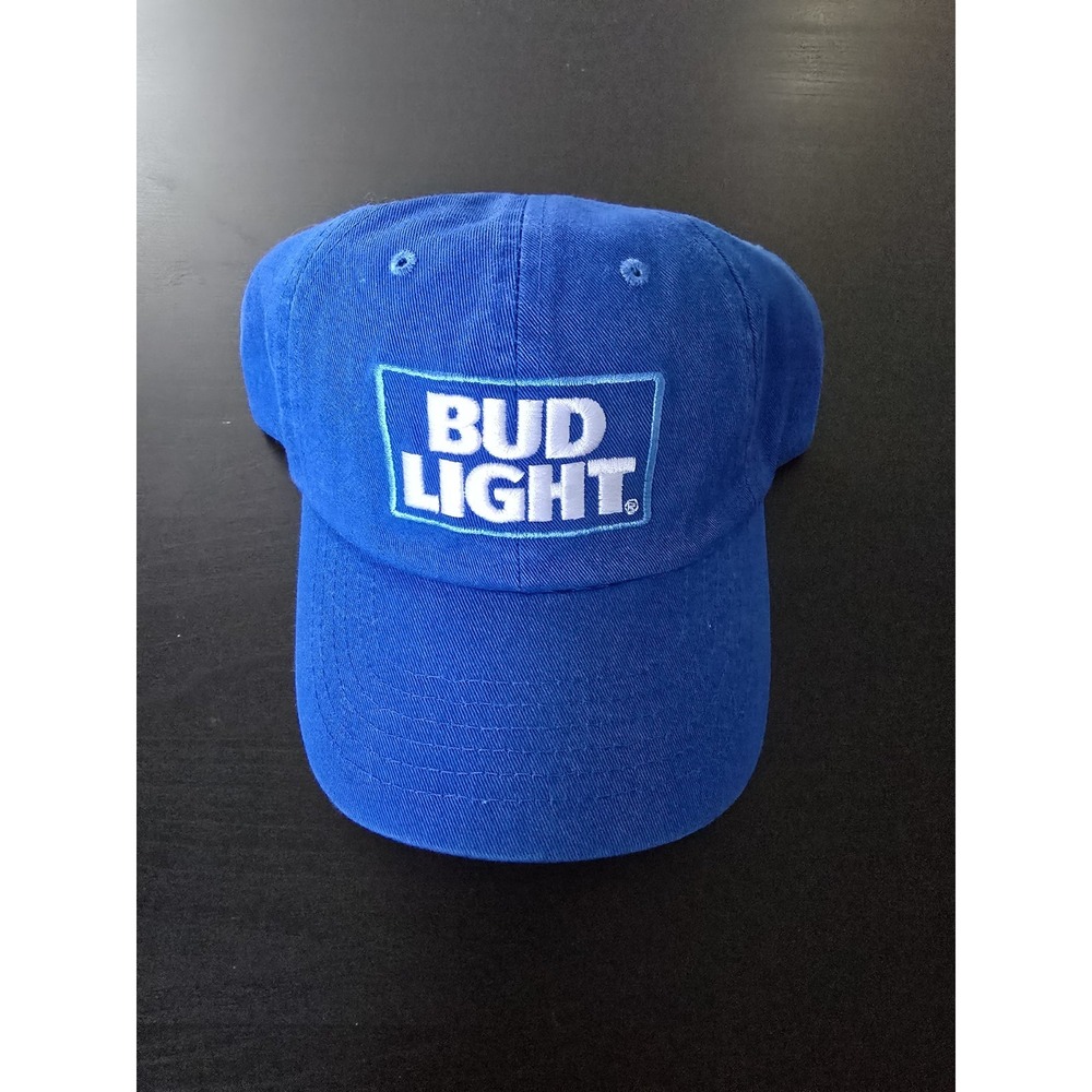 Bud Light Beer Strapback Adjustable Hat Cap Baseball Dad Men Women Father‎ Blue